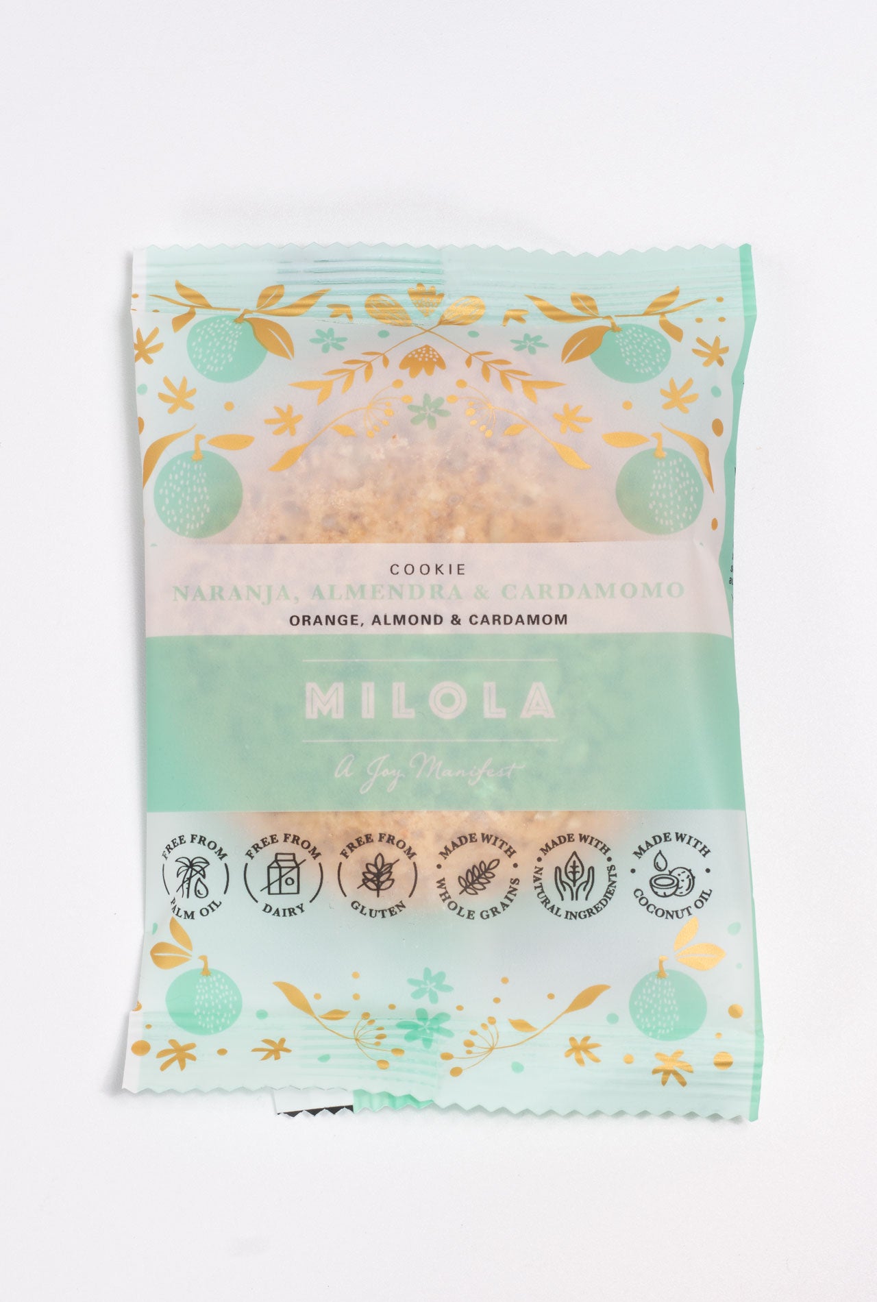 Galleta MILOLA Naranja y cardamomo 50g